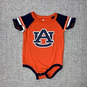 Colosseum 6-12m Orange Auburn University bodysuit play small mark